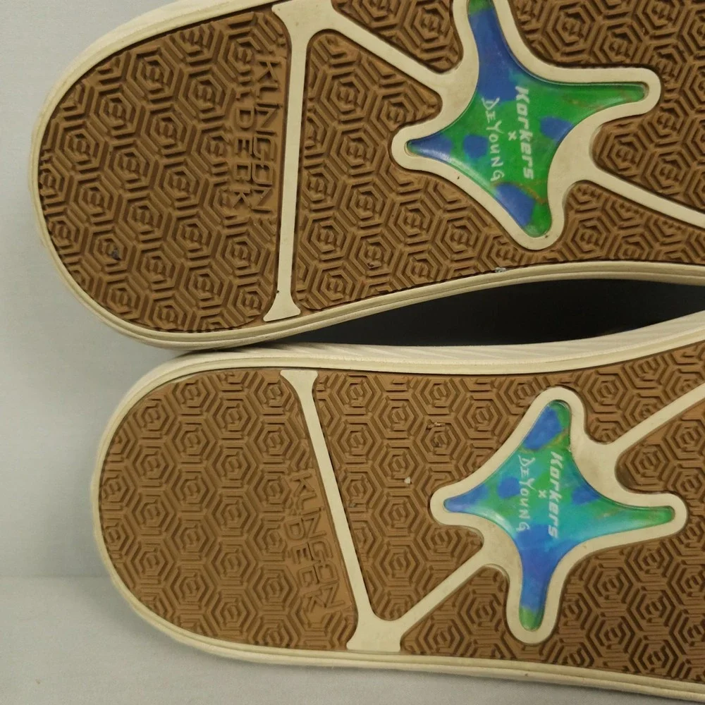 Korkers De Young Fish Flip Tarpon Sandals Men 10 Brown Flip Flop Kling On Deck